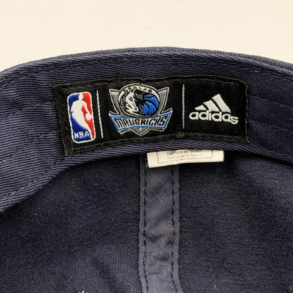 Adidas Dallas Mavericks NBA Navy Embroidered Logo Strapback Hat
